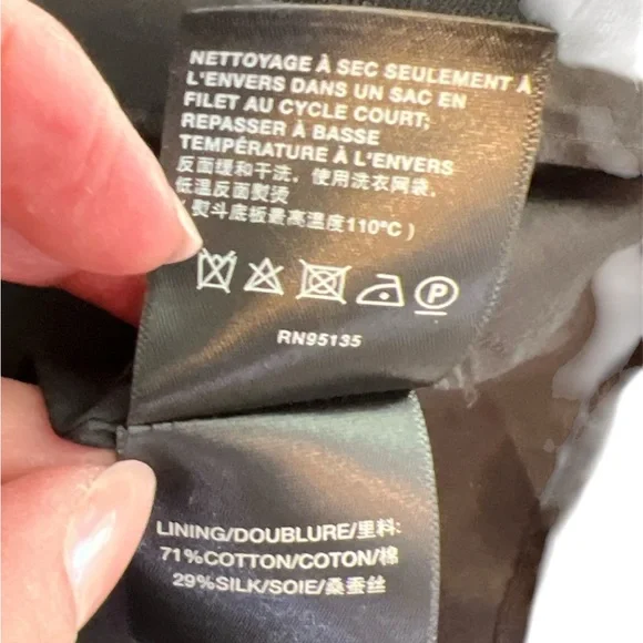 Lafayette 148 New York Hayden Wave Lace Black Long Sleeve Midi Dress Size 14 - Picture 8 of 10